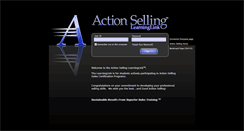 Desktop Screenshot of learning.actionselling.com